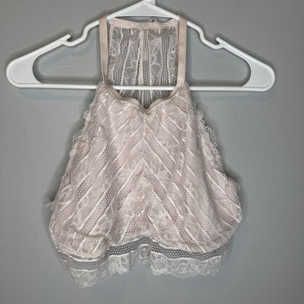 Aerie XL Pink Bralette Extra Large Women’s Bow Ribbon Lace